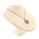 Image 6 of Gold pendant of a heart with diamonds; 2.17 ct.