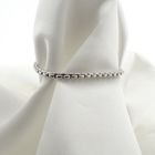 Image 3 of White gold anchor link bracelet | 19 cm