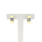 Image 1 of Gold hoop earrings with topaz | Ø 16.7 mm