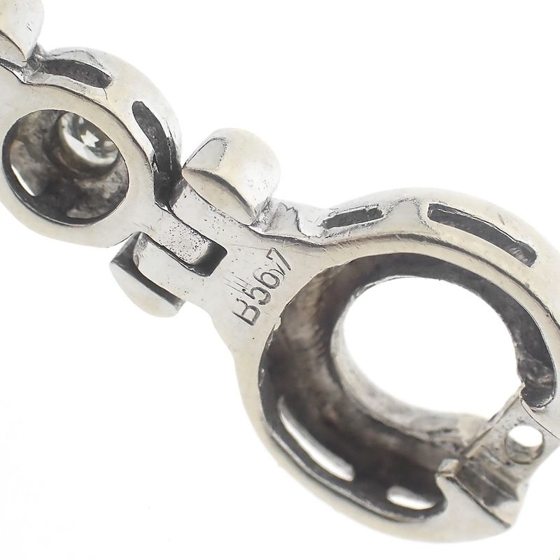 Image 6 of 18K white gold tennis bracelet with 1.23 ct. diamond | 19 cm