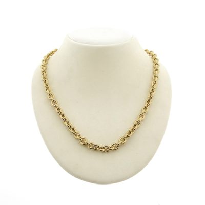 Image 1 of Gold anchor link necklace