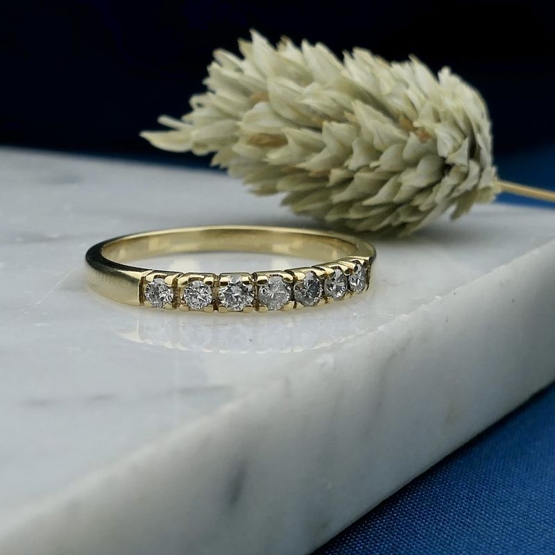 Image 2 of Gold ring with diamond | Approx. 0.28 ct.