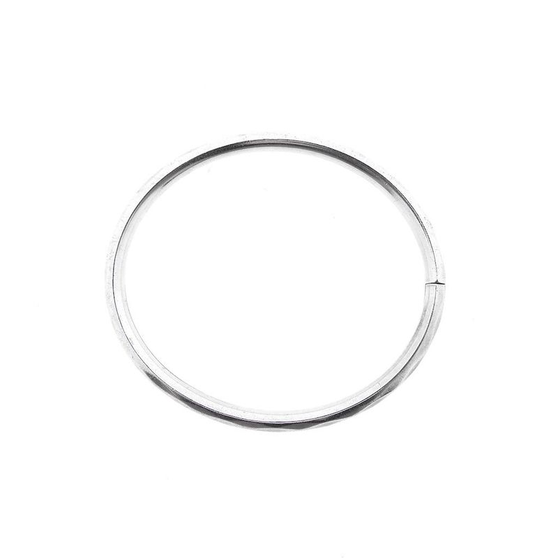 Image 7 of Silver slave bracelet with pattern; Size L