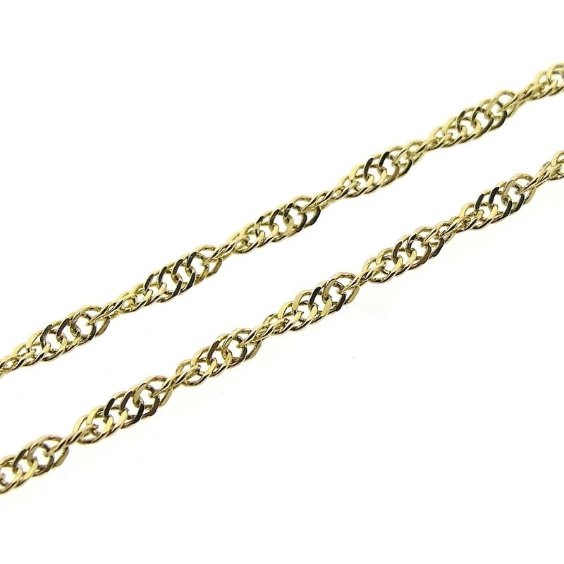 Image 5 of 18K Gold Twisted Link Chain | 42 cm
