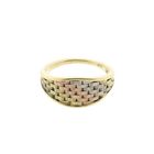 Image 3 of Tricolor gold woven ring
