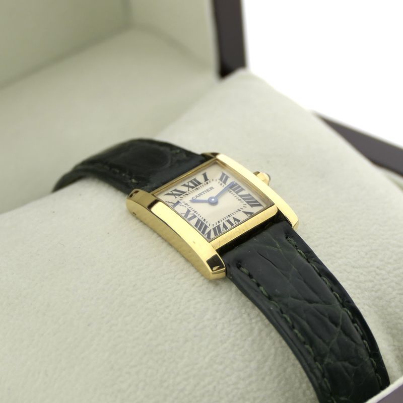 Image 15 of Cartier Tank Française 1820; 18k gold ladies' watch