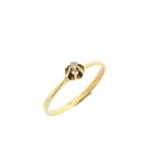 Image 1 of Gold solitaire ring with diamond; 0.01 ct.