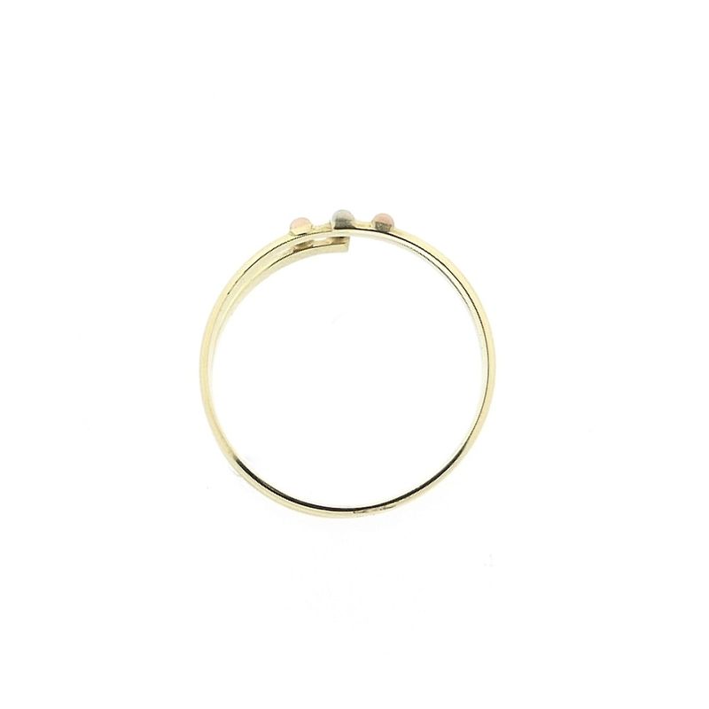 Image 8 of Tricolor gold abstract ring