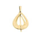 Image 3 of Golden abstract pendant