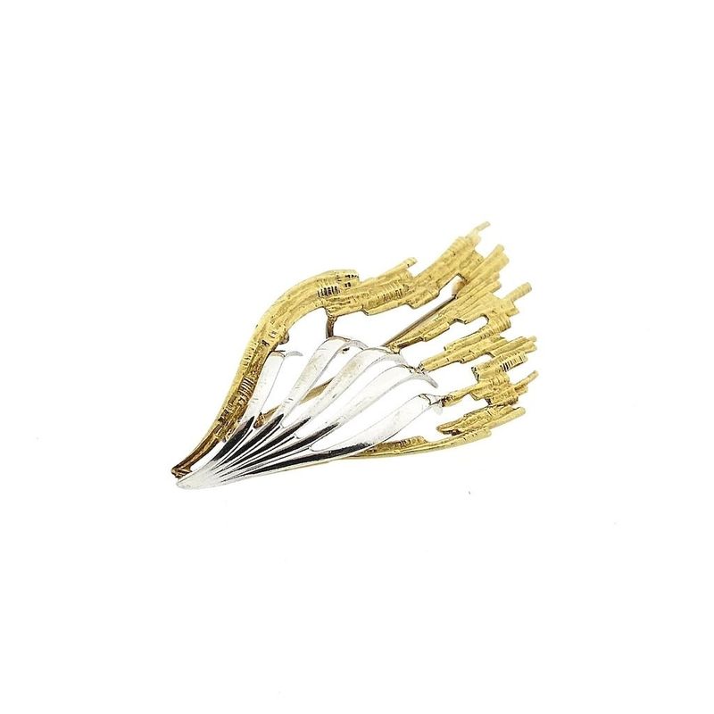 Image 3 of Two-tone gold brooch