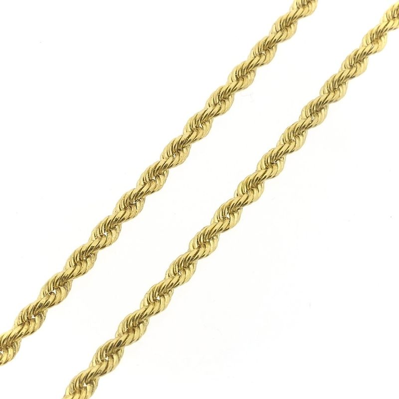 Image 7 of Gold twisted link chain | 50 cm