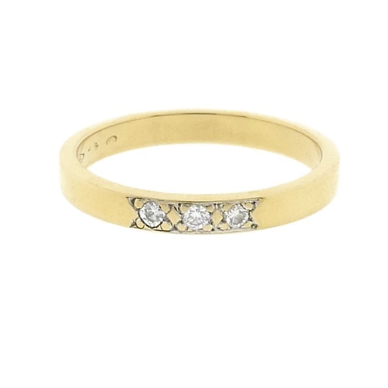 Image 3 of Gold ring with diamond; 0.06 ct. | Jeunesse