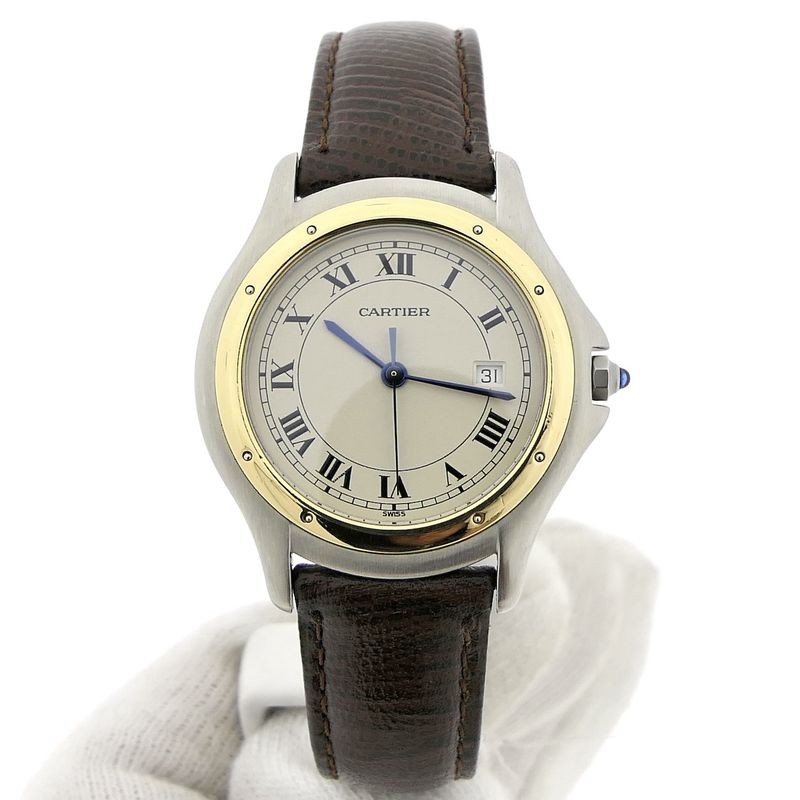 Image 11 of Cartier Cougar; Gold/steel unisex watch