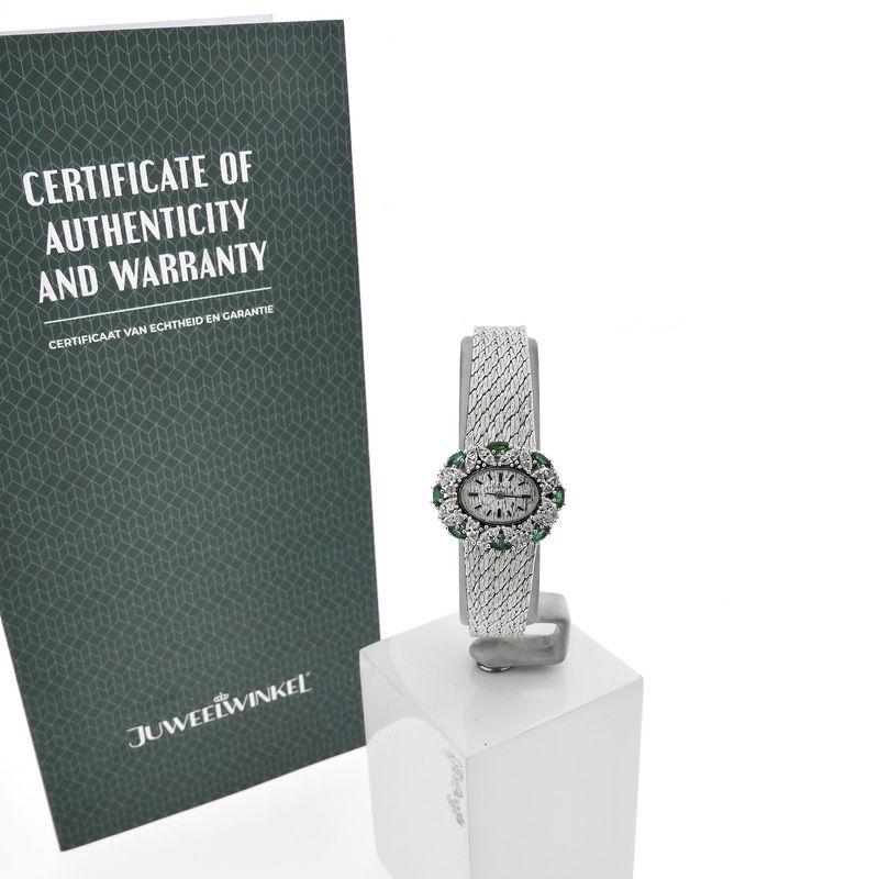 Image 5 of Juvania Geneva 'Cocktail Watch'; 18k white gold women's watch with diamonds and sapphires