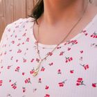 Image 4 of Vintage gold pendant with pearl