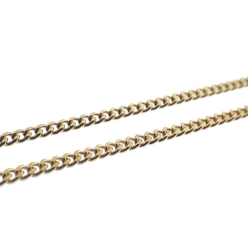 Image 4 of Gold long gourmet link necklace | 71 cm