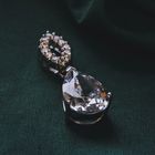 Image 2 of Silver pendant with zirconia stones.