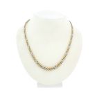 Image 1 of Two-tone gold gourmet link necklace | 43.5 cm