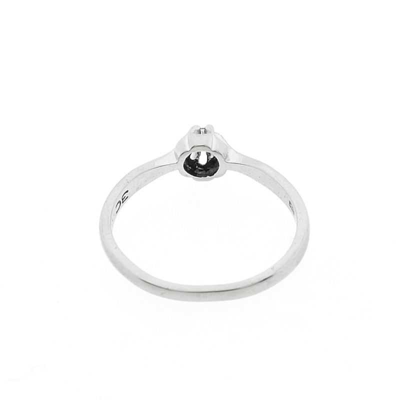 Image 6 of White gold solitaire ring with 0.03 ct diamond.