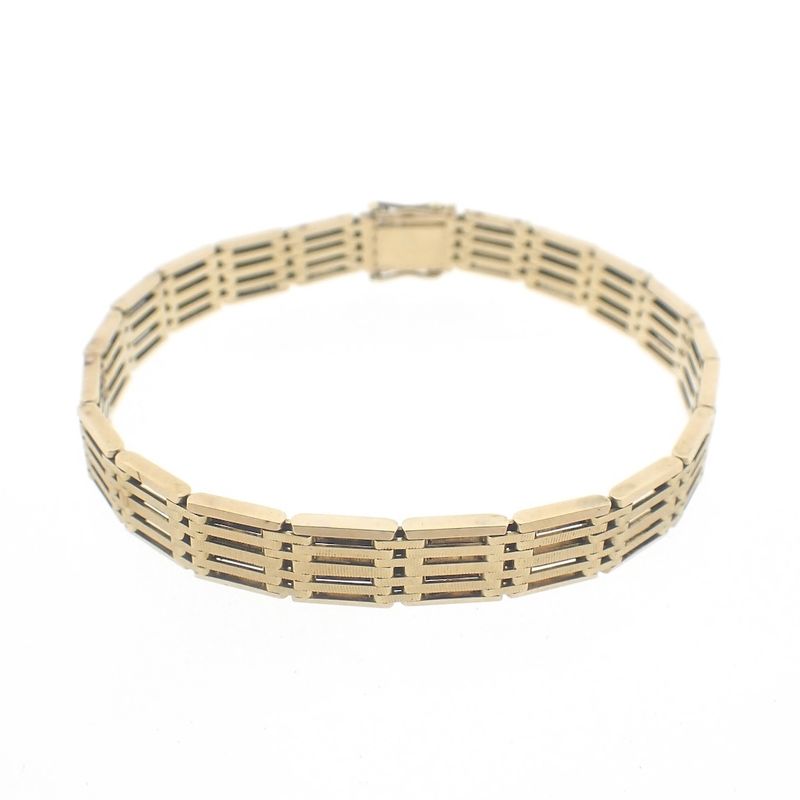 Image 5 of Gold men's fantasy link bracelet.