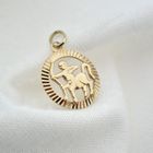 Image 4 of Gold zodiac sign pendant; Sagittarius