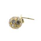 Image 8 of Gold Ball Earrings with Zirconia
