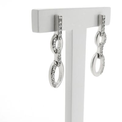Image 2 of Silver earrings with zirconia