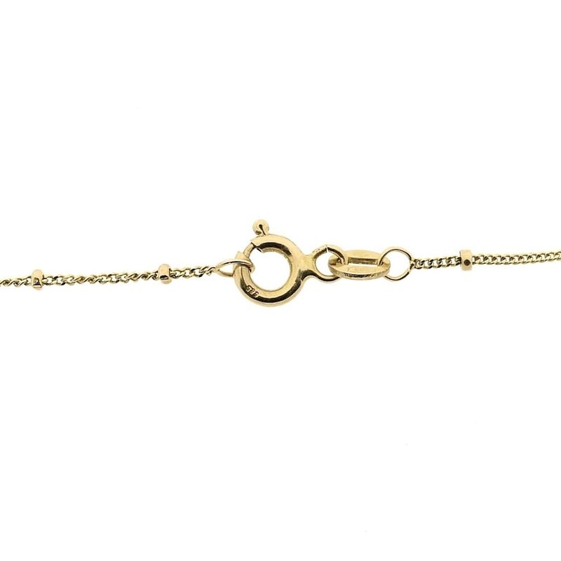 Image 4 of Gold gourmet link chain with beads | 42.5 cm