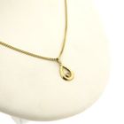 Image 10 of Gold minimalist pendant with zirconia