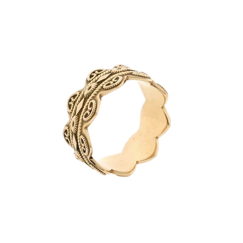 Image 4 of Vintage Gold Filigree Ring