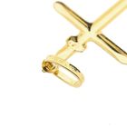 Image 9 of Gold pendant of a cross; INRI