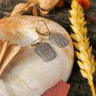 Image 2 of 9 crt. Bicolor stud earrings with diamond | 0.12 ct.