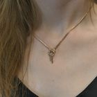 Image 11 of Gold link chain with fixed pendant
