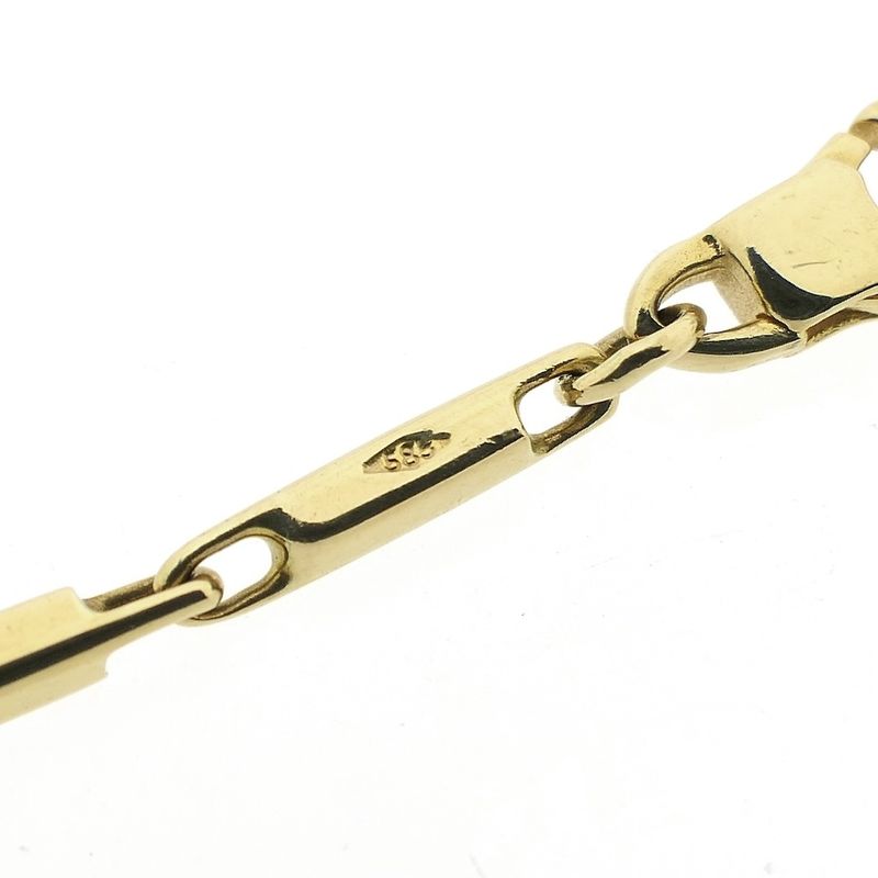 Image 6 of Gold square bar necklace