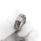 Afbeelding 10 van Zilveren Buddha to Buddha Chain Textuur Ring