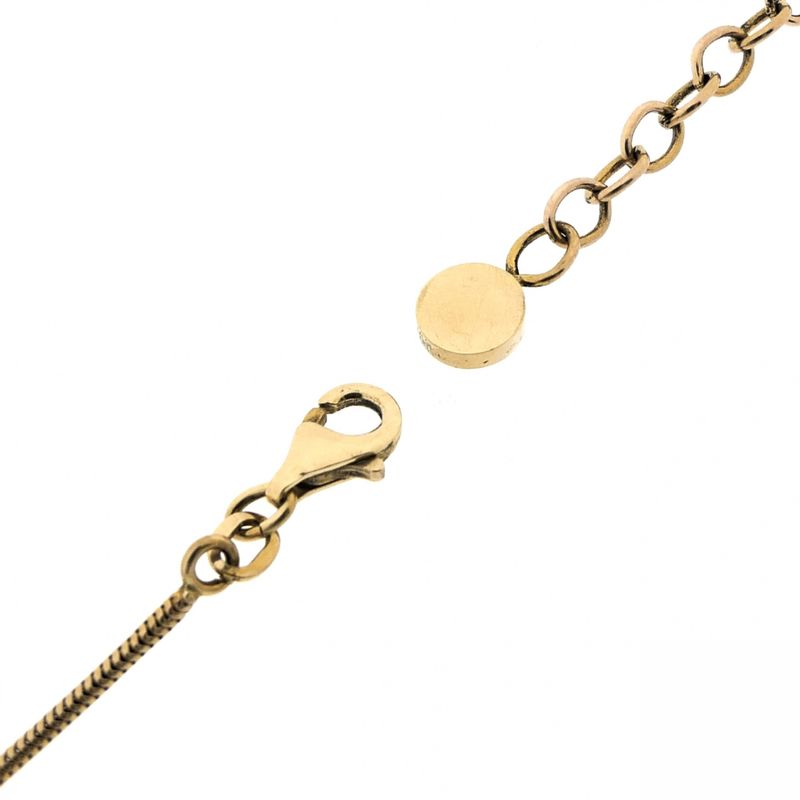 Image 6 of Fantasy link chain with Japanese Ginkgo leaves