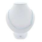 Image 1 of 9 carat light blue topaz bead necklace