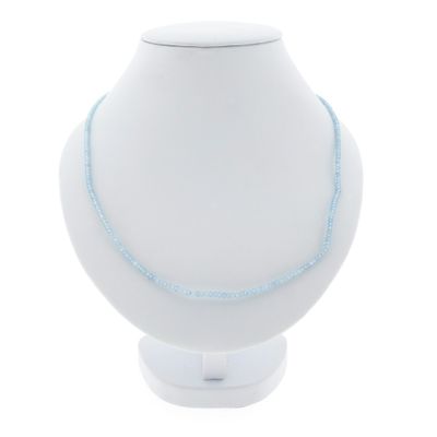 Image 1 of 9 carat light blue topaz bead necklace