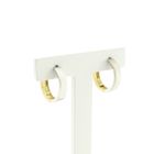 Image 3 of Two-tone gold earrings; Ø 17.5 mm