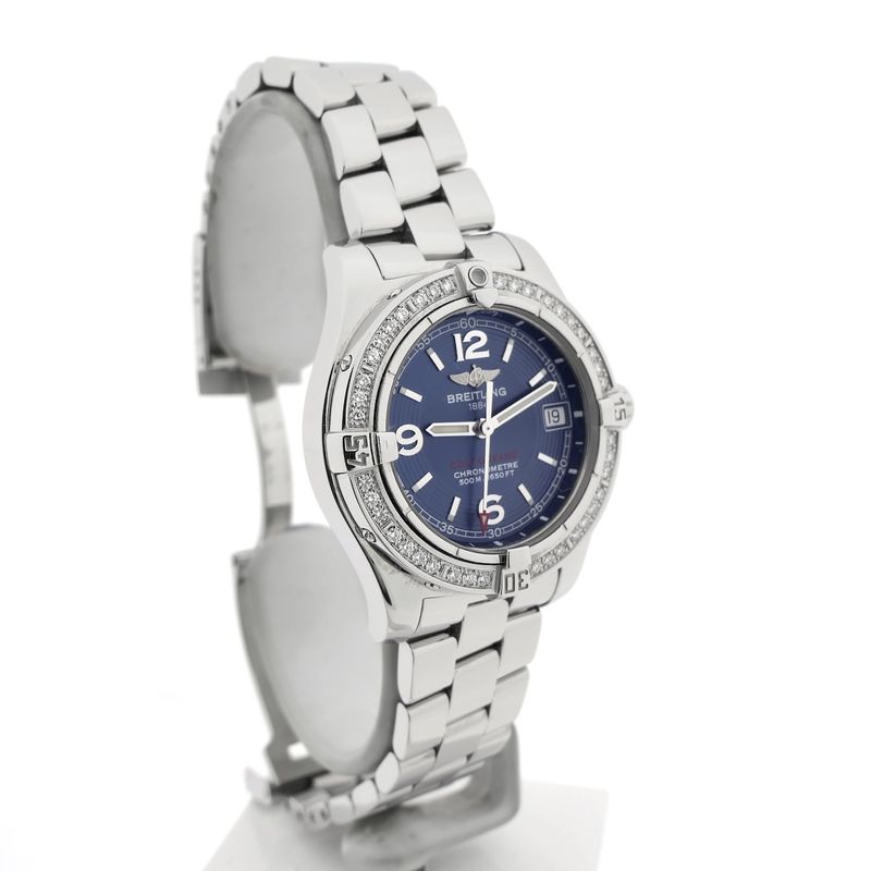 Image 3 of Breitling Colt Oceane 'Diamonds' A77380; Women's watch with diamond bezel