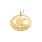Image 5 of Gold zodiac sign pendant; Cancer | Fabiola