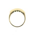 Image 4 of 18-karat gold ring with emerald and diamonds | 0.03 ct.