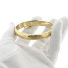 Image 9 of Gold slave bracelet with engravings; Size M
