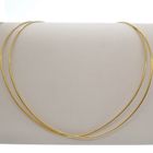 Image 1 of 18-karat gold omega necklace; double | 50 cm