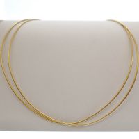 18-karat gold omega necklace; double | 50 cm