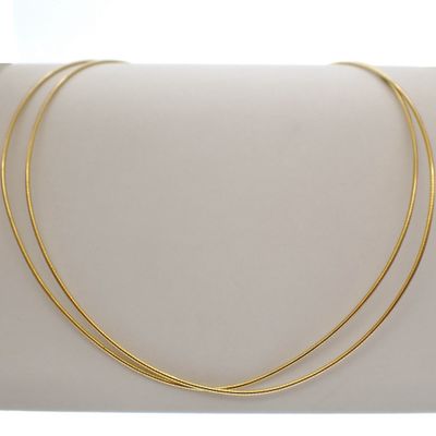 18-karat gold omega necklace; double | 50 cm Image 1 of 18-karat gold omega necklace; double | 50 cm