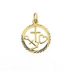 Image 1 of Gold pendant; Faith, hope, and love
