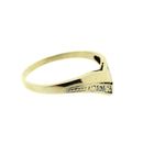 Image 8 of Gold V-shaped ring with diamond | 0.01 ct.