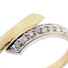 Image 3 of Two-tone gold ring with diamonds | 0.10 ct.