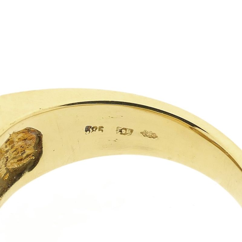 Image 5 of Two-tone gold men's signet ring